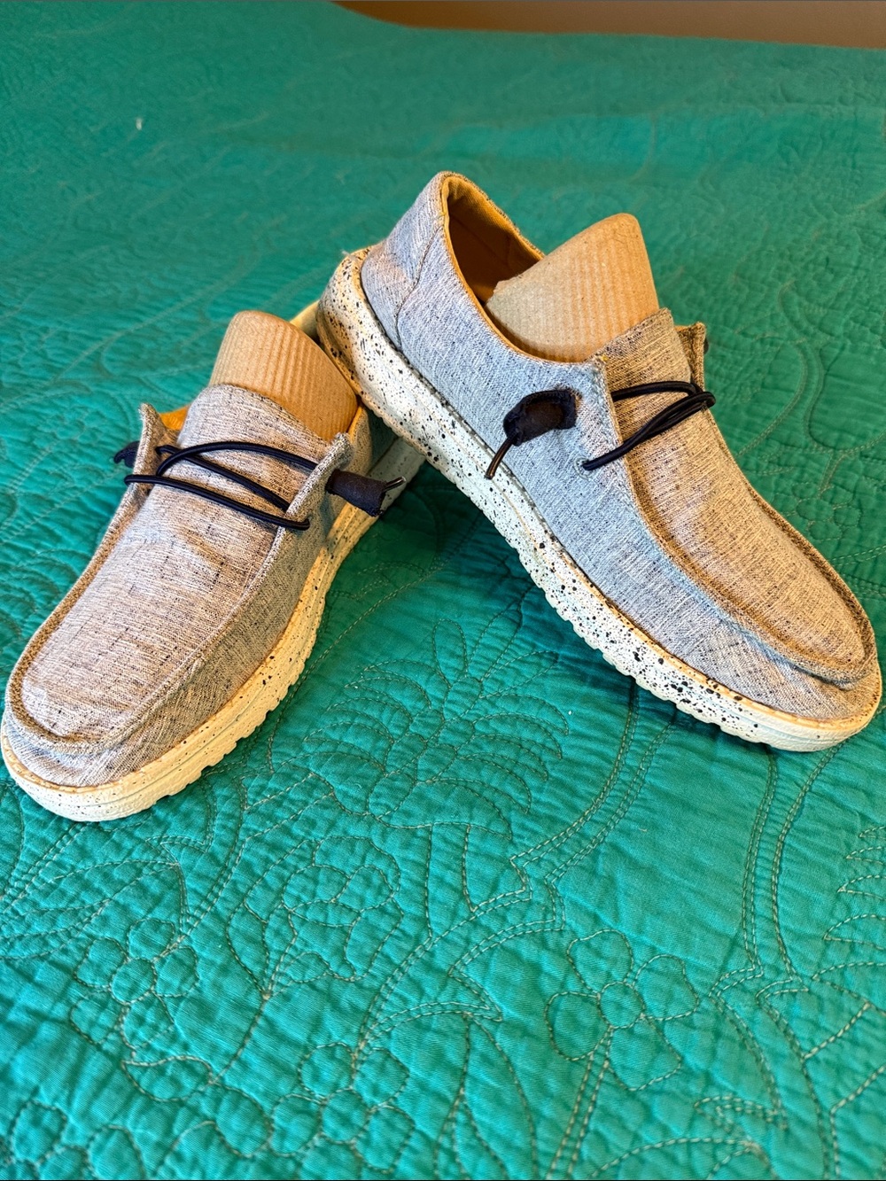 Hey Dude Casual Light Gray Women’s Slip-On Loafers